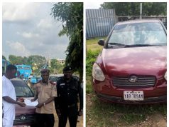 FRSC TOW TRUCK TEAM RECOVERS STOLEN VEHICLE IN ABUJA, HANDS OVER TO POLICE FOR INVESTIGATION